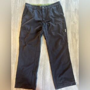 Merrell Men’s Vintage Cargo Hiking Pants Black 34 x 31 Pockets Articulated Knees